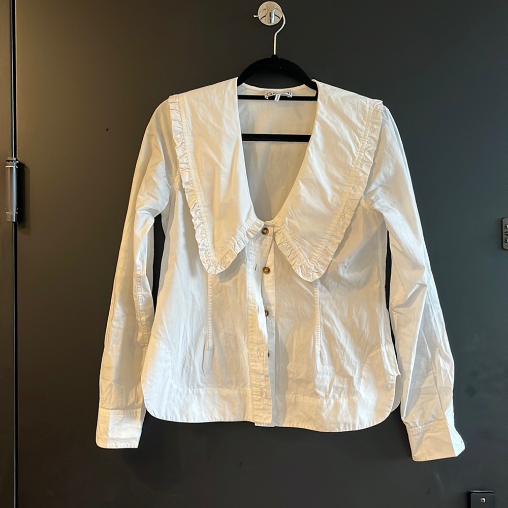 Ganni Collared Blouse